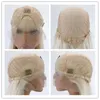 Box flätad spets fram syntetisk peruk 24 inches simulering mänsklig baby hår spets-frontal peruker för kvinnor mg2161