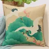 Cushion/Decorative Pillow Plant Floral Print Cushion Include Filler Core 18inch 45cm Big Xmas Mall El Home Decor Car Chair Sofa Seat Back Th