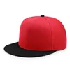 Klassieke Custom Logo Snapback Hat Cap Hip Hop Stijl Vlakke Bill Blank Solid Color Verstelbare Maat
