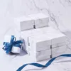 Portagioie in marmo Collana Bracciale Anelli Imballaggio in cartone Espositore per regali Portaoggetti per organizer Rettangolo / Quadrato 210914