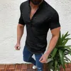 남성 캐주얼 셔츠 하와이 남자 블라우스 코튼 린넨 셔츠 느슨한 탑스 짧은 소매 티 럭셔리 Camisa Hawaiana Hombre