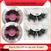 Mink Lashes hela 25 mm falska ögonfransar 3D Fake Lash Custom Label Cosmetics Makeup Dramatisk lång fluffig ögonfrans privat logo3566008