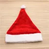 9 Kolor Santa Claus Hat Christmas Party Hats Krótki Włosy Aksamitne Czerwone Różowe Złoty Xmas Cap Spodenki Pluszowe Czapki Boże Narodzenie T9i001477