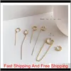 Huanzhi 2020 New Simple Gold Metal Asymmetry Long Tassel No Piercing Ear Cuff Crystal Hook Clip Earrings For Women Jewe Jllyjk Hewb2 Xyky1