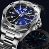 YELANG V1019 mens steel waterproof 100m tritium luminous dual calendar business automatic mechanical wrist watch T200324