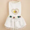 Dog Apparel wedding dress pearl love skirt pet supplies pets supplies plus size