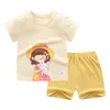 Nouveau-né ensemble mignon impression coton doux garçons filles vêtements 2 pièces bébé pyjamas unisexe enfants vêtements ensembles 2103096826513