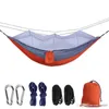 260*140cm Mosquito Net Hammock Outdoor Parachute Cloth Hammock Field Camping Tent Garden Camping Swing Hanging Bed With Rope Hook XVT1736