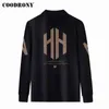 Coodrony Marka Jesień Zima Arrival Ciepłe Knitwear Sweter Płaszcz Kurtka Streetwear Moda Wzór Cardigan Mężczyźni Ubrania C2116 211221