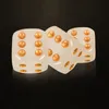 16mm Gold Point Dadi luminosi Gioco Glow Dark Dices Cubi nottilucenti a 6 lati Pub Bar Party Bere Boson Toy Buon prezzo Alta qualità # S3