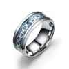 Ретро механическое зубчатое кольцо кольцевая полоса пальца золотые синие кольца из нержавеющей стали для мужчин женские мода ювелирные изделия