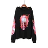 and Autumn Winter Street Hip Hop Flame Skull Hoodie