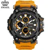 Smael 1802 Sport Mäns Klockor Top Märke Luxury Military Quartz Watch Män Vattentät Shock Male Digital Clock Relogio Masculino 210804