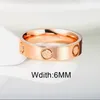 New arrival 316L Titanium steel rings lovers punk Rings Size for Women and Men in 4mm 6mm width jewelry gift Hot Sale PS5401