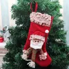 24x11cm Breien Kerstkousen Xmas Tree Decoraties Indoor Decor Ornamenten in 3 Editions CO528