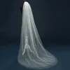 Tulle Sheer White Ivory Wedding Bridal Veils Cathedral för Bride 11059-2 x0726