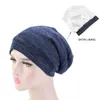 Unisex Winter Warme Ski Schlafmütze Baggy Beanie Satin Gefüttert Nacht Schlaf Kappe Haarpflege Motorhaube Haarausfall Frauen Männer Pullover Hut