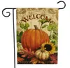 decorazioni per il Ringraziamento di Halloween bandiera da giardino Bandiere di zucca Appese all'aperto Banner da giardino Decorazione per feste domestiche SN5864