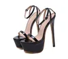 Sandaler Beige Heeled Fashion Womens Shoes 2021 Mid-Calf Strap Buckle Black Luxury Girls Leopard Comfort Velvet High