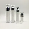 15 30 50 100 ML Bijvullen Lege acryl airless pomp vacuüm fles potten make-up oog cream lotion emulsie toiletartikelen vloeibare opslag