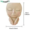 Nordic Art Human Head Vase Face Flower Pot Doll Design Resin Pots Cute Home Decor Succulents Planter Shape Y200709