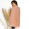 Vestes Femmes Femmes Châle Veste 2022 Mode Sans Manches Écharpe Col Poncho Cardigan Tops Élégant Ouvert Avant Solide Femme Cape Manteau Outwear