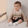 스페인어 아기 소년 옷 어린이 스웨터 카디 건 양모 만화 아이 겨울 s 크리스마스 211201