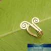 Doppia spirale tono oro anello al naso finto stile BOHO colore argento trendy clip sul polsino dell'orecchio tendenza moda gioielli per il corpo bijoux