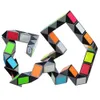 3D Colorful Magic Cube 72 Segments Speed ​​Twist Snake Magic Cube Puzzle Sticker Educational Toys