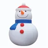 Décoration de Noël personnalisée ballon gonflable de neige gonflable de santa deer canard jaune avec un chapeau rouge air hiver pour festival