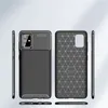Anti-knock Phone Case For Samsung Galaxy A51 A71 A90 5G A81 A91 A21 A01 A42 A32 A52 A72 Carbon Fibre Soft Silicone TPU Cover