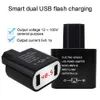 New Car 5V 3.1A Dual USB Digital Display PC 12V-100V to 5V 3A Adapter Charger For Electric Vehicle 6.4 x 4.6 x 2.6cm