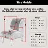 Jacquard-Bezug für armlose Sessel, einfarbig, für Einzelsofas, Nordic Accent Stretch, elastischer Couchschutz 210914299Z