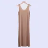 Kvinnors Sleepwear NightGowns Sleepshirts U-Neck Is Silk Traceless Vest Extended Large Fat MM Sling Nightdress Sexy SJ009