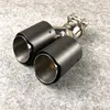 1 PZ Akrapovic Opaco Doppio Terminale di Scarico Adesivo In Fibra di Carbonio Universale Tubo di Scarico Auto Punte Del Silenziatore Ugelli Tail2736