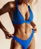 Néon Push up string Bikini 2021 Sexy soutien-gorge coupe maillot de bain femmes Bandeau maillots de bain femme licou Bikini ensemble brésilien maillot de bain nager Y0820