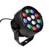 LEDパーティーライト12x1WフラットフロアパーセルRGBW Lyre Wash DMX DJ Uplightサウンドアクティブ化ディスコ効果のウェディングダンスフロア