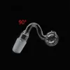 30mm Big Ball Glass Oil Burner Pipe Transparent Clear Tobacco Bent Oil Bowl Hookah Adapter Thick Bong Pipes 10mm 14mm 18mm Male Female 45 90 Degree Cheapest