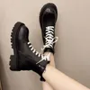 Boots Brand Женская обувь круглая резиновая кружев