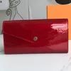 Top Lady Long Wallet Letter Print Design Patent Leather Fashion Women's Wallets High Quality Coin Purse231u