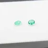 Real 4mm * 5mm Oval Cut Emerald Loose Gemstone For Wedding Ring Natural Emerald Loose Stone H1015