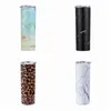 Skinny Tumbler seamless Stainless Steel slim tumblers with slid Lid and clear Straw Vacuum Insulated sippy cup YHM02-ZWL