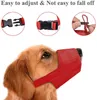 5 Kleurenhalsbanden Verstelbare zachte honden Snuit Kleine medium Grote Doggy Air Mesh Training Biting Barking Chewing Ademende Flanel Beschermt