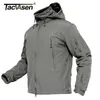 Tacvasen Vinter Militär Fleece Jacket Mens Soft Shell Jacket Tactical Vattentät Army Jackets Coat Airsoft Kläder Windbreaker 210923