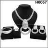 Earrings & Necklace Jewelry Sets Latest 2021 Brazil Gold Plated Set Ladies Bridal Wedding Luxury H0067 Drop Delivery 81Zdj