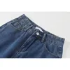 NBPM мода парня стиль промытых мешковатых джинсов женщина высокая талия широко нога джинсы брюки брюки уличные девушки 210529