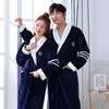 Couple Men Women Warm Super Soft Flannel Coral Fleece Bath Robe Mens Kimono Bathrobe Male Dressing Gown Robes