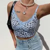 Patcwork Lace Lace Spaghetti Strap Top Sem Mangas 90s Crop Top Tee Frill Sexy Cami Top Verão Streetwear 210527