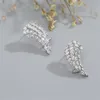 Choucong Unique Cocktail Ear Cuff Luxury Jewelry 925 Sterling Silver Full Marquise Cut White Topaz CZ Diamond Gemstones Women Part211r