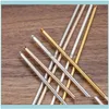 Wedding Jewelry50 Pcs 125Mm M Vintage Metal Hair Stick Base Setting 4 Colors Plated Hairpins Diy Aessories For Jewelry Making Drop Delivery